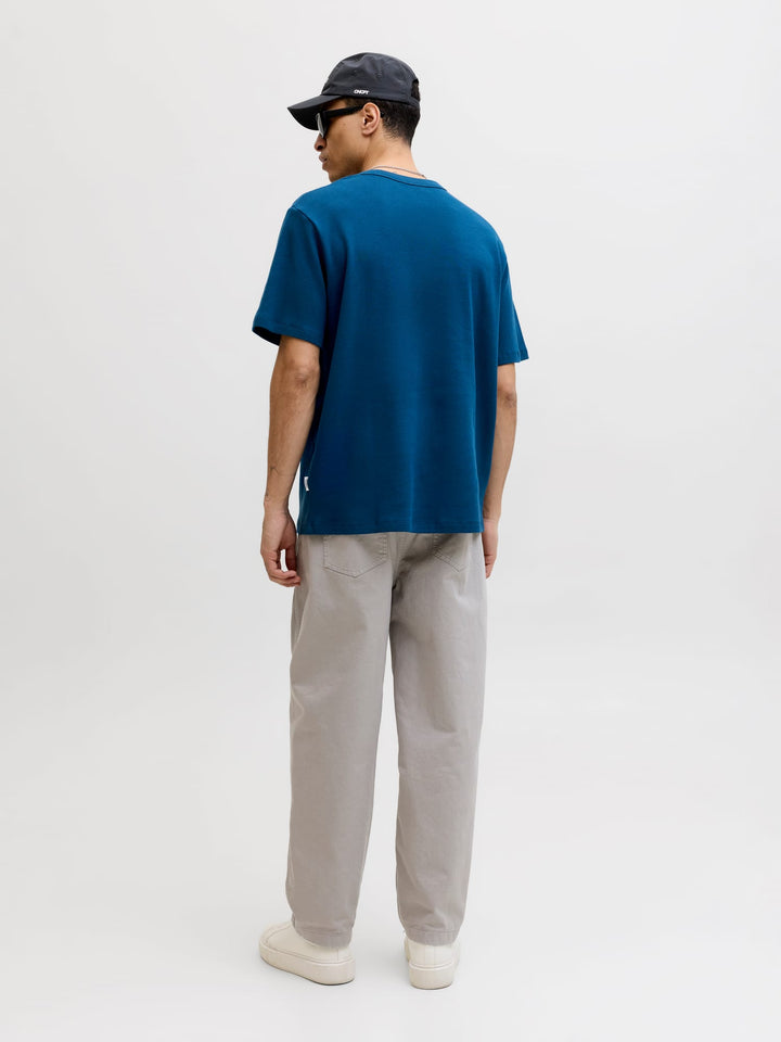 Jack & Jones JCOCLUB STRUCTURE TEE SS – heren t-shirt - Navy