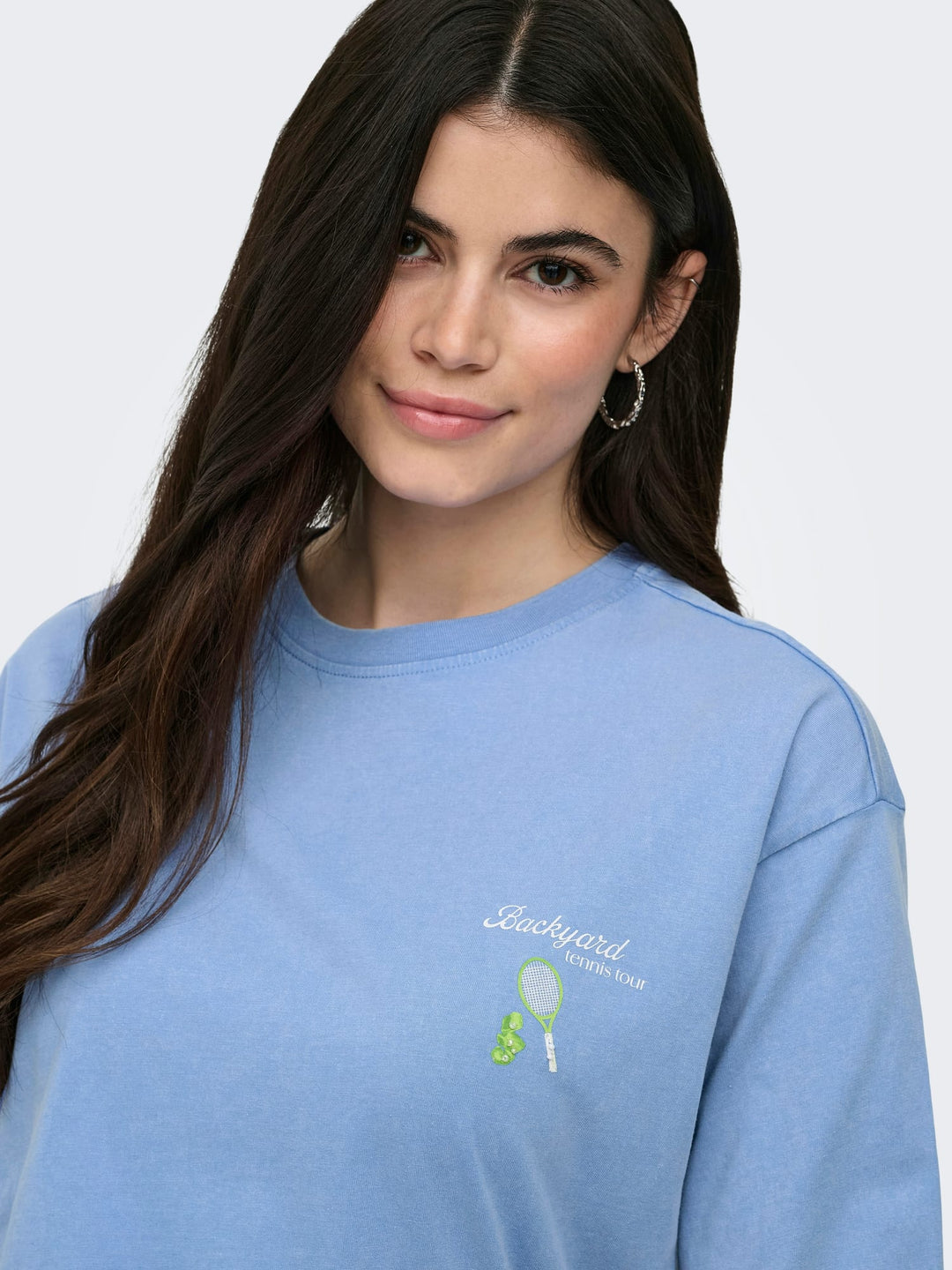 Only Shania T-shirt lichtblauw – dames