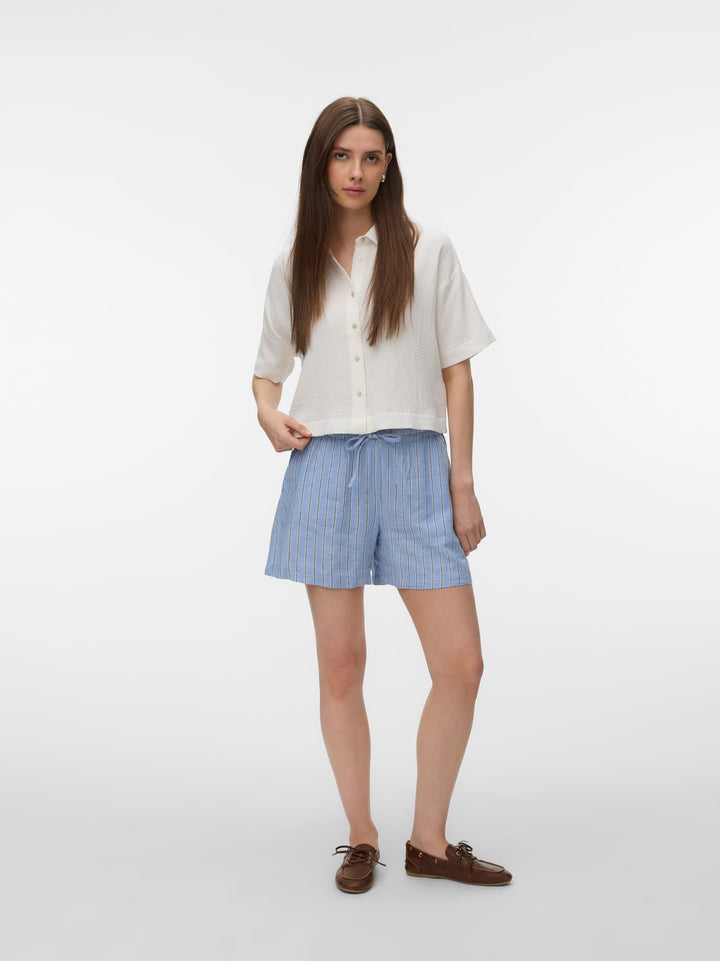 VERO MODA VMLINN shorts blauw dessin – dames