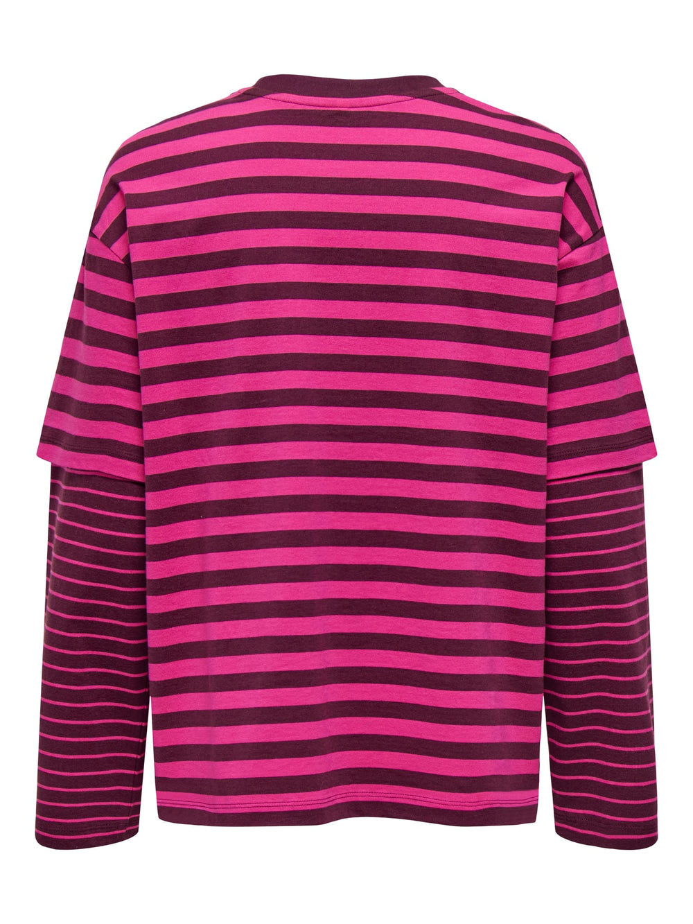 Only 15387312 Freja T-shirt lange mouw roze dessin