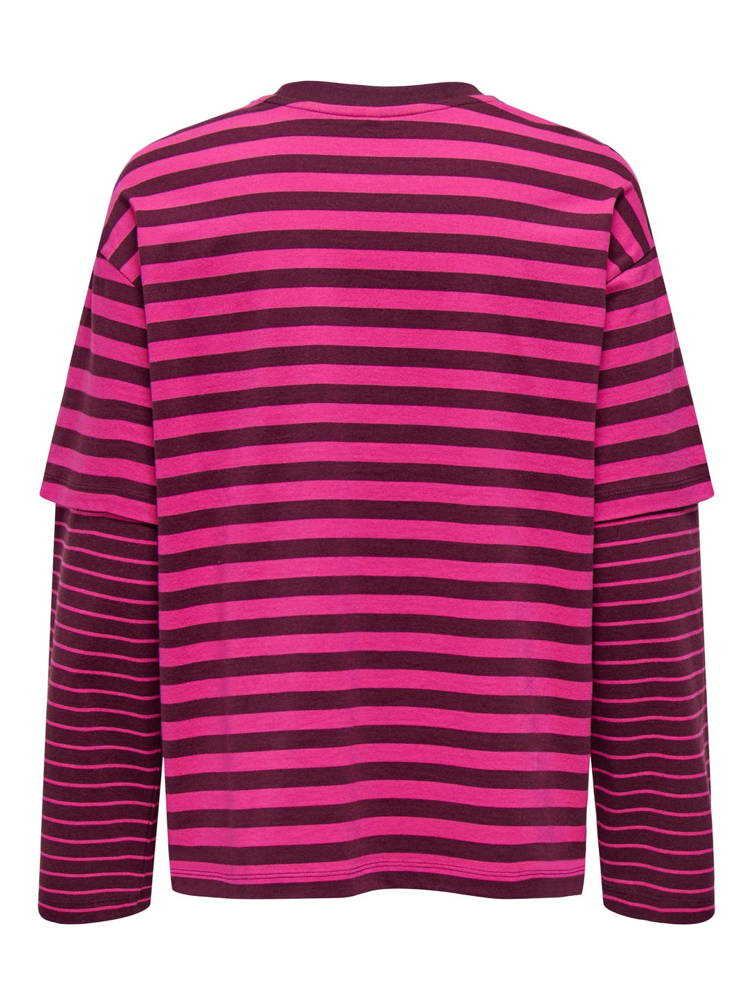 Only 15387312 Freja T-shirt lange mouw roze dessin