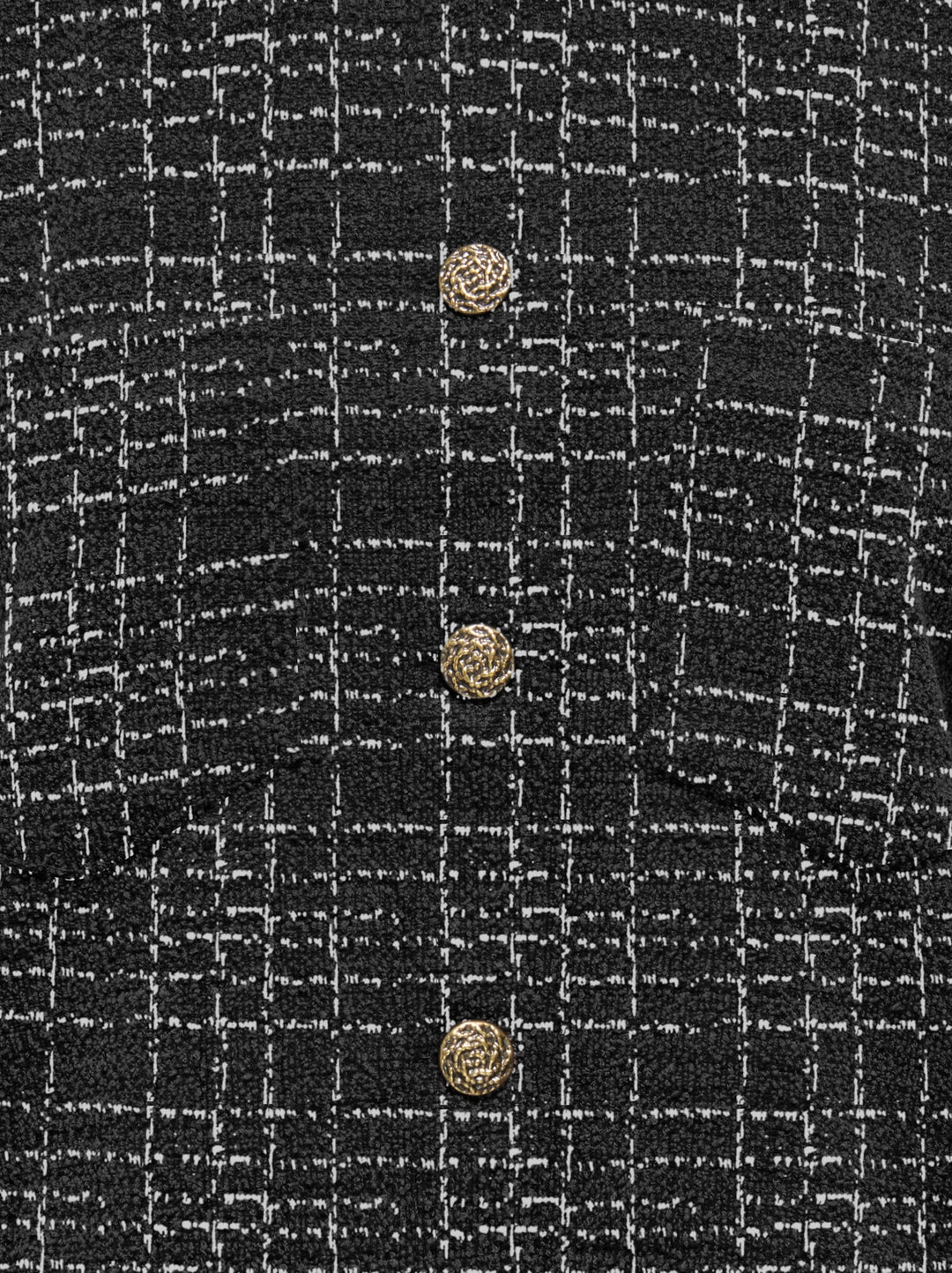 Jacqueline de Yong 15379847 Dorit gebreid vest zwart dessin