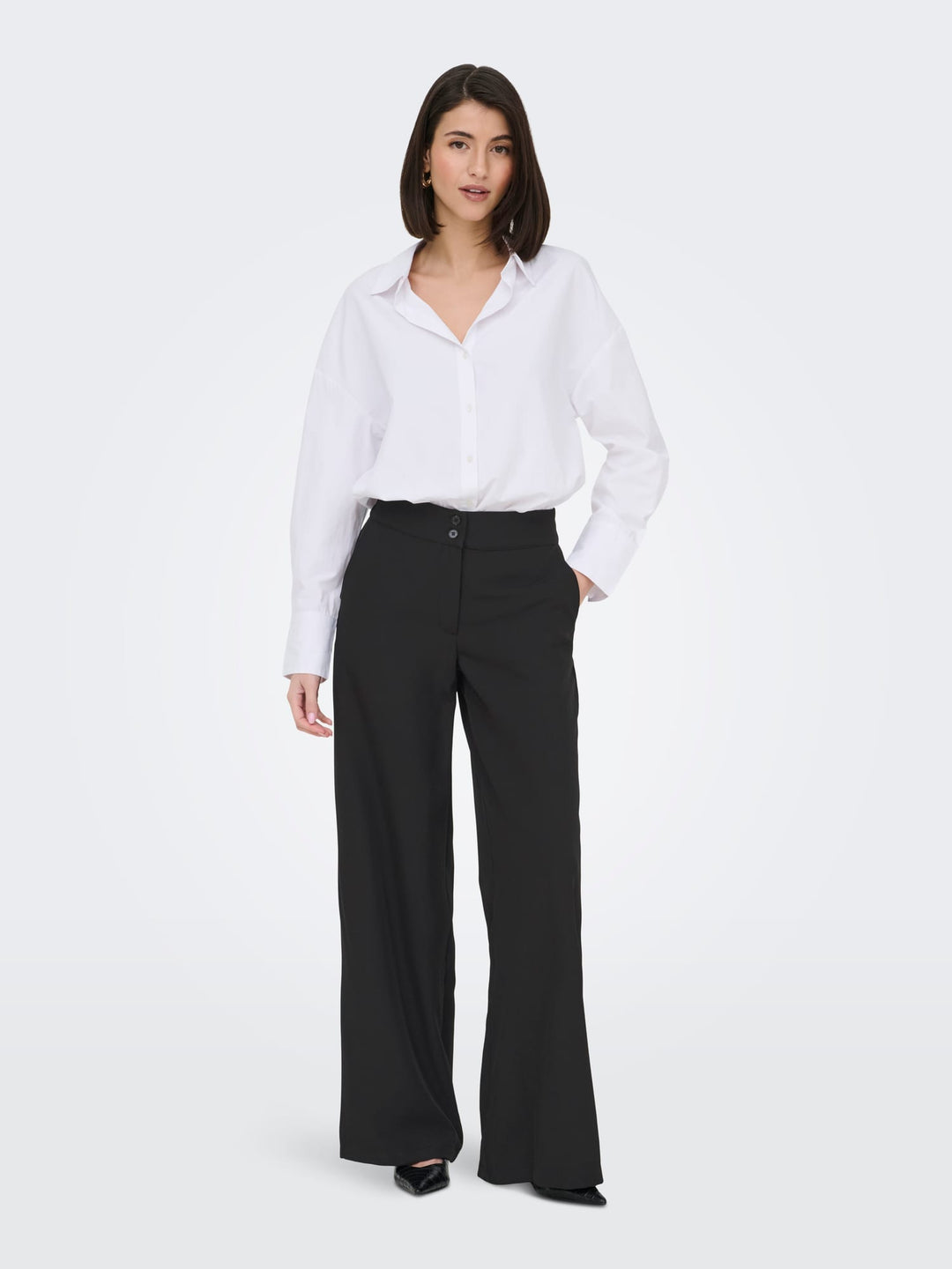 jacqueline de yong 15361050 Dora lange broek zwart – dames - L32