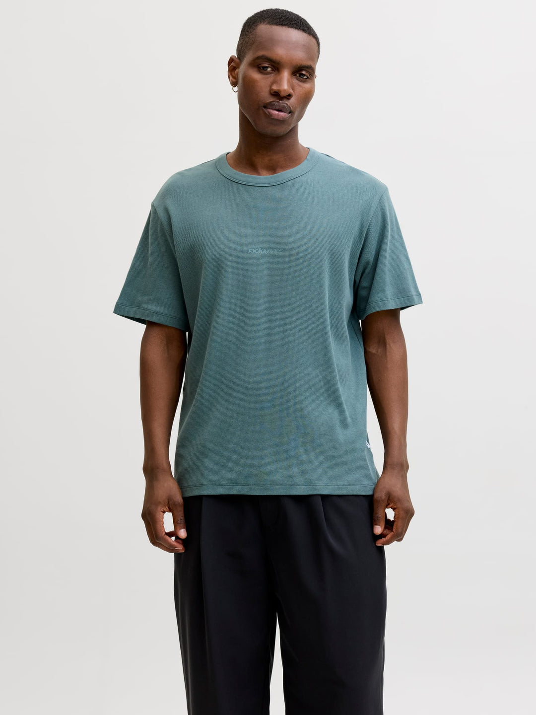 Jack & Jones JCOCLUB STRUCTURE TEE oud groen – heren t-shirt