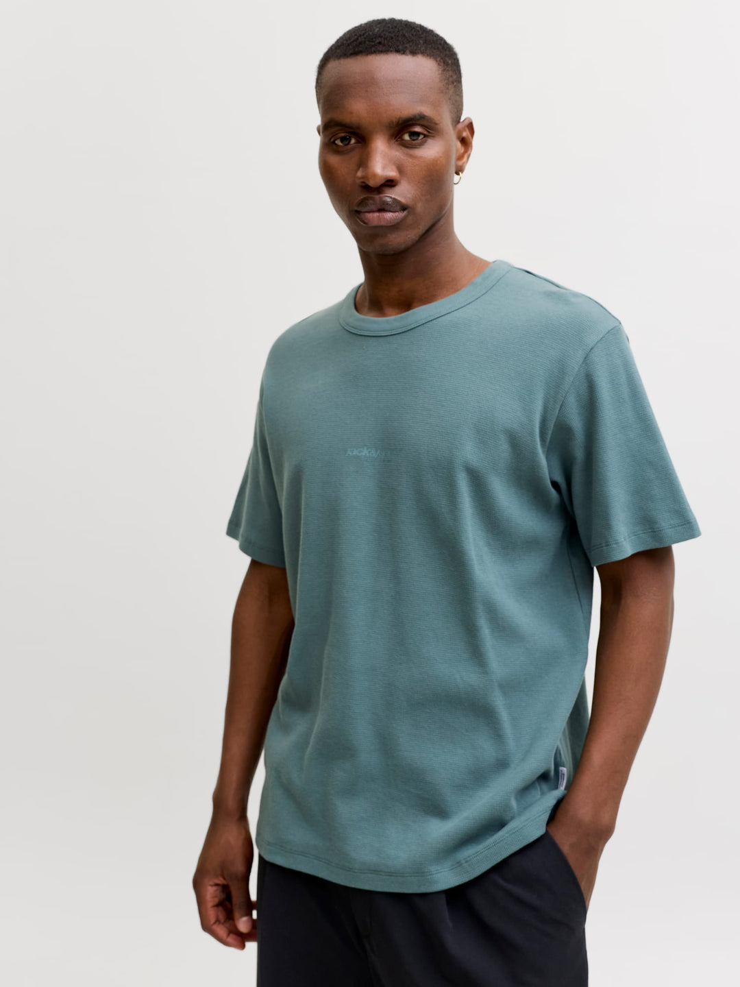 Jack & Jones JCOCLUB STRUCTURE TEE oud groen – heren t-shirt