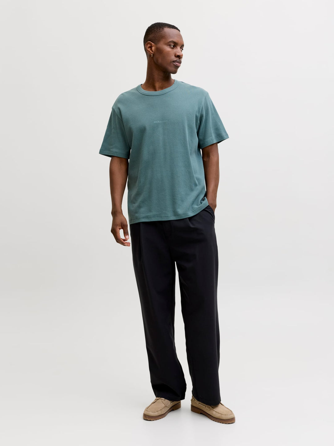 Jack & Jones JCOCLUB STRUCTURE TEE oud groen – heren t-shirt