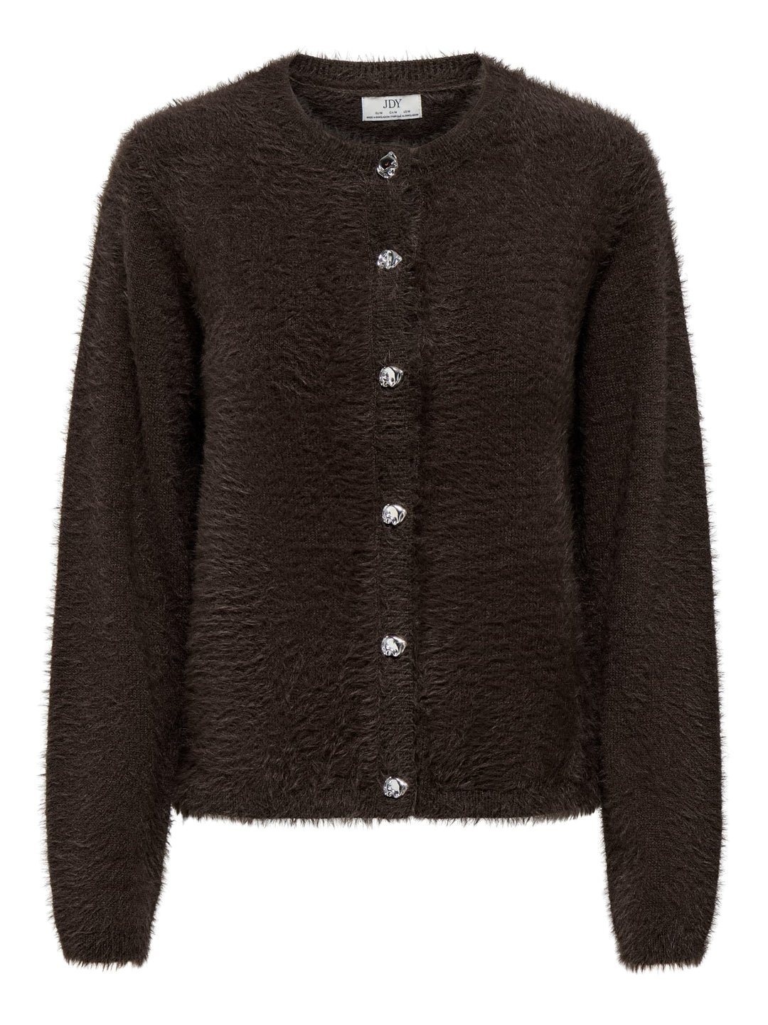 Jacqueline de Yong 15379795 Prime gebreid vest bruin