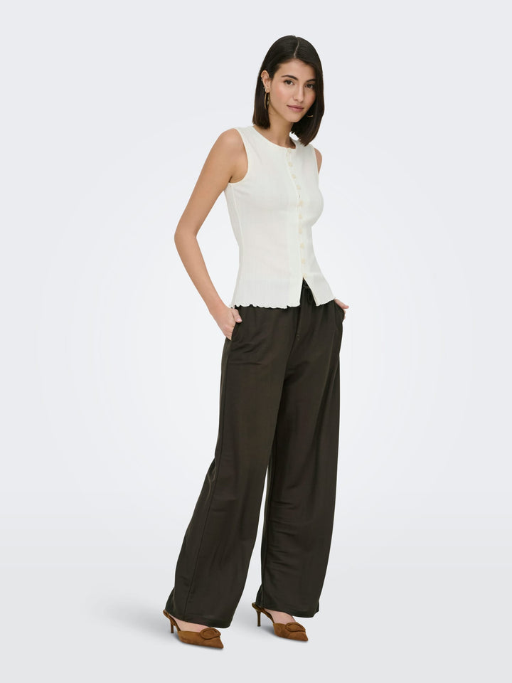 Jacqueline de Yong Leslie lange broek bruin – dames - L32