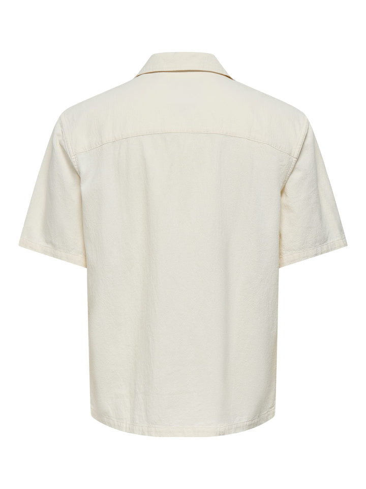 ONLY & SONS 22036380 Colt overhemd k/m ecru – heren