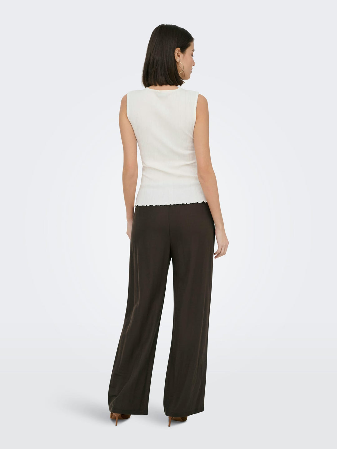 Jacqueline de Yong Leslie lange broek bruin – dames - L32