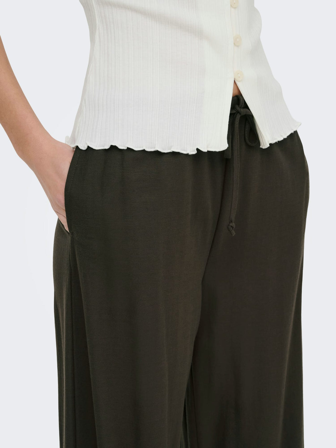 Jacqueline de Yong Leslie lange broek bruin – dames - L32