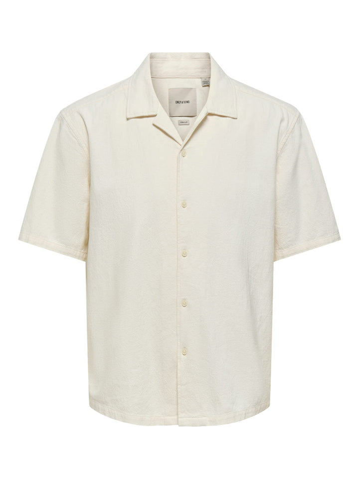 ONLY & SONS 22036380 Colt overhemd k/m ecru – heren