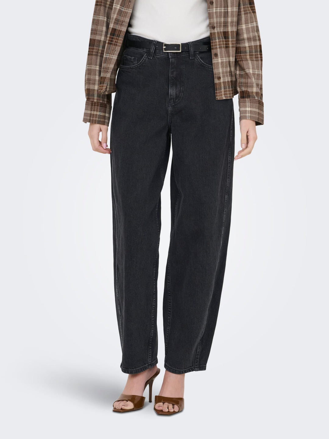 Only 15391740 Suzie jeans low croth-baggy fit black denim - L32