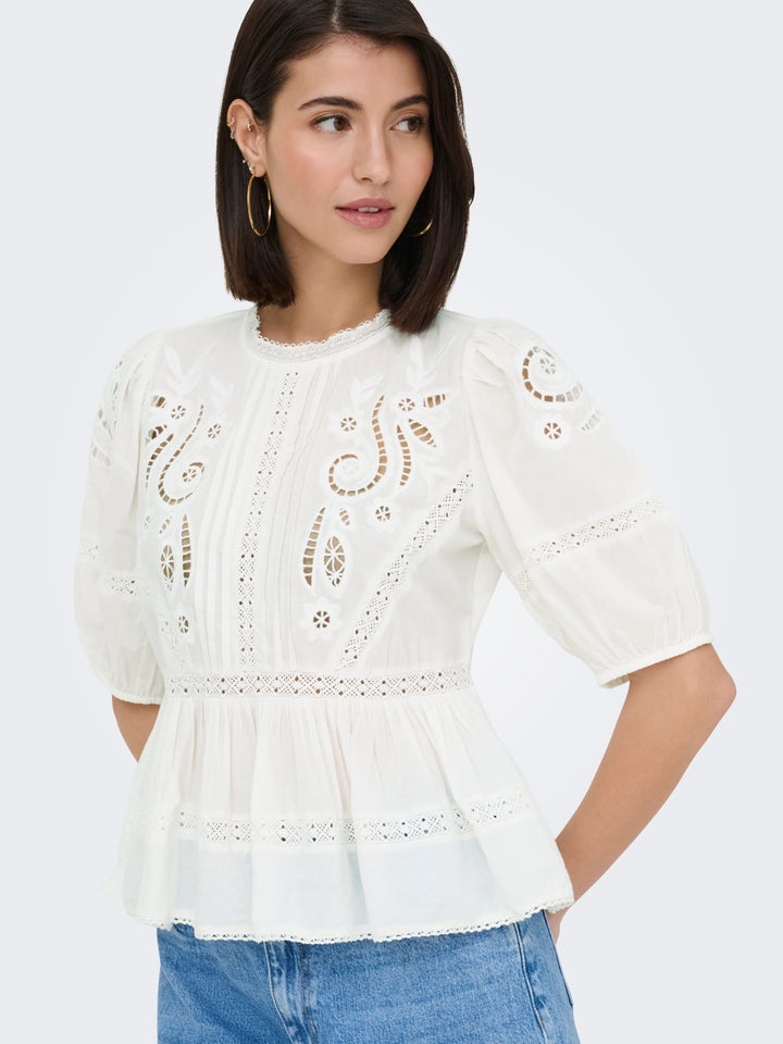 Jacqueline de Yong Starry top wit dessin – dames