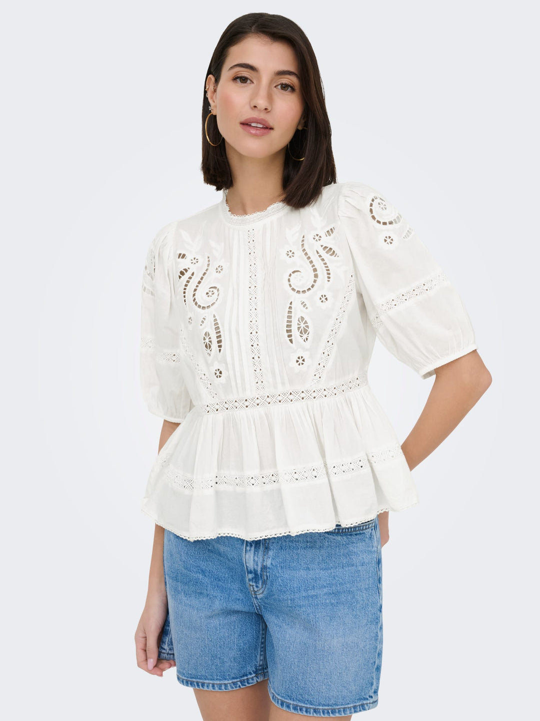 Jacqueline de Yong Starry top wit dessin – dames