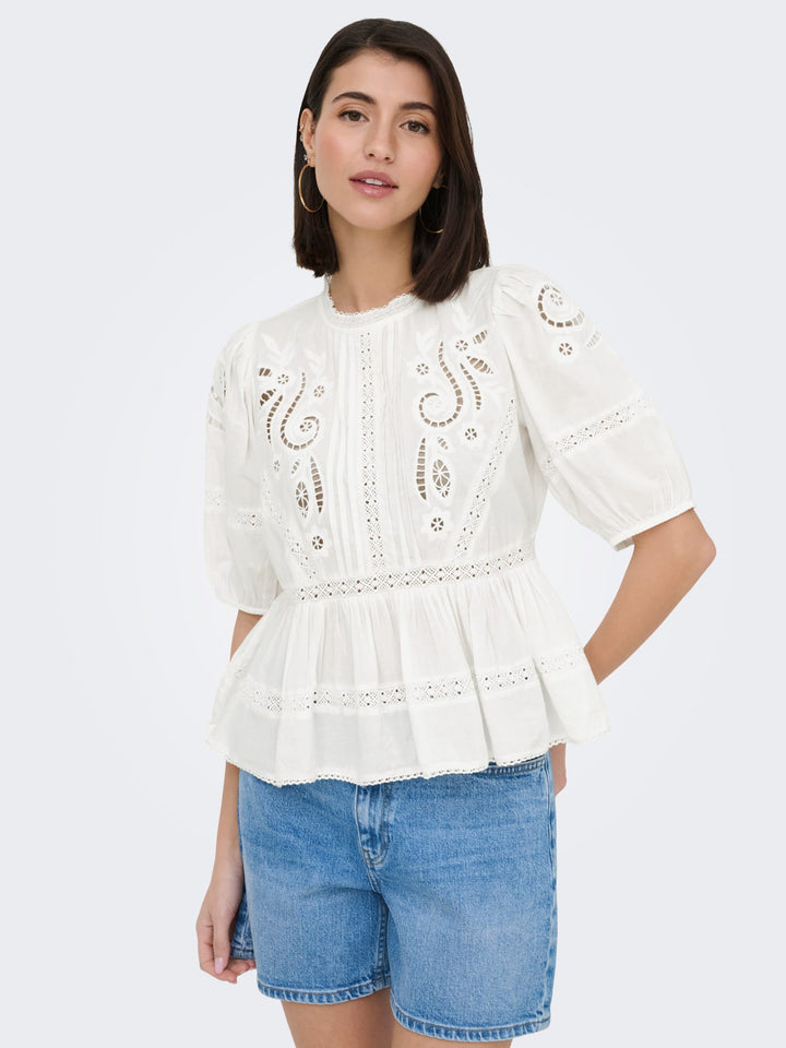 Jacqueline de Yong Starry top wit dessin – dames
