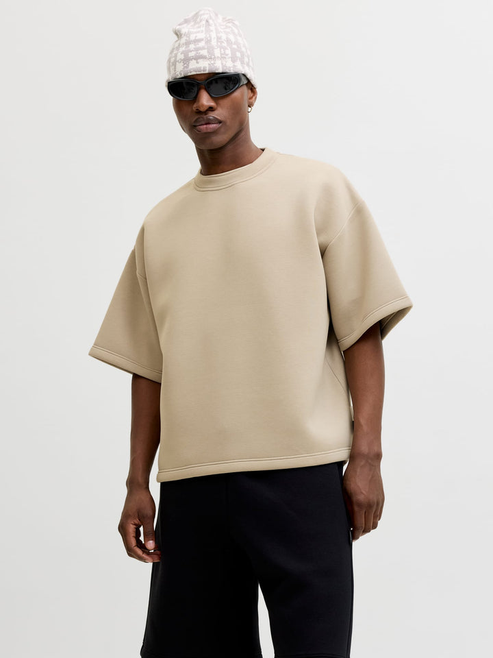 Jack & Jones sweater heren taupe – JCOBIARRITZ SCUBA