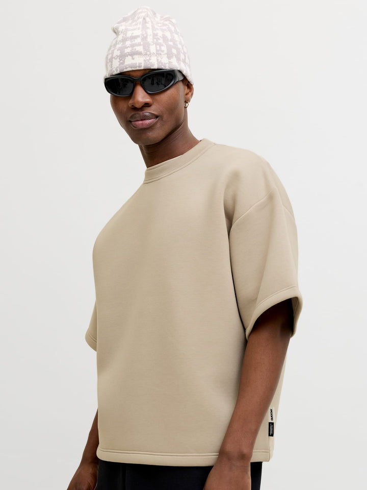 Jack & Jones sweater heren taupe – JCOBIARRITZ SCUBA