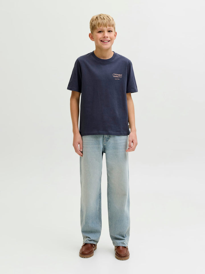 Jack & Jones Kids T-shirt navy – jongens