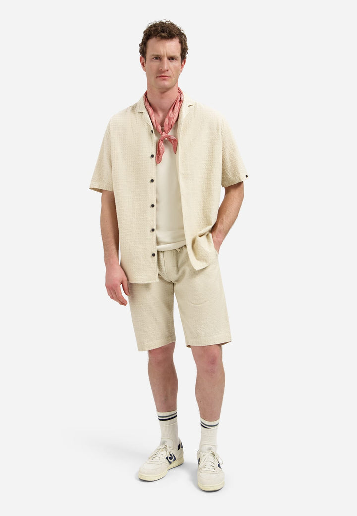 No excess 31460333 overhemd k/m beige – heren