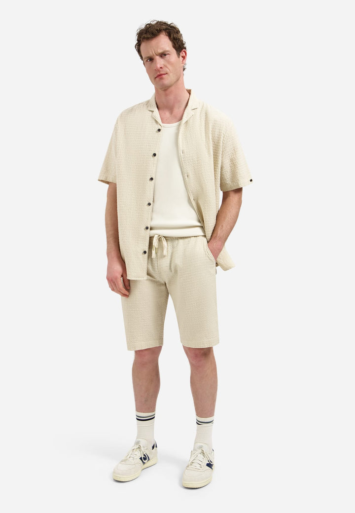 No Excess short heren beige – Chino Jacquard Uni