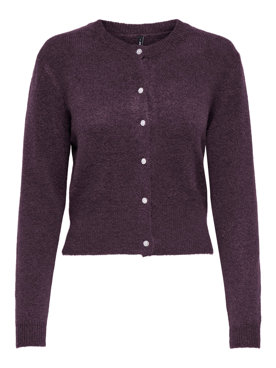 Only 15358548 Havanna vest gebreid aubergine – dames