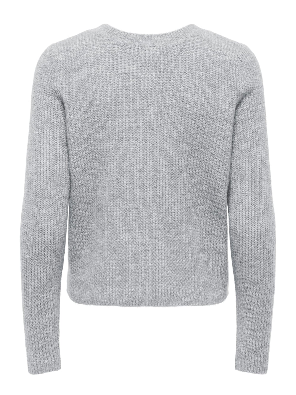 Only 15378144 Vigga vest gebreid dames grijs melee