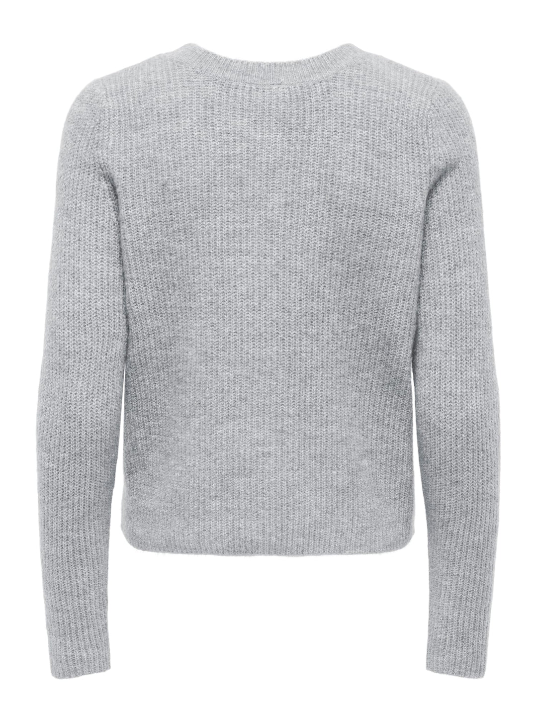 Only 15378144 Vigga vest gebreid dames grijs melee