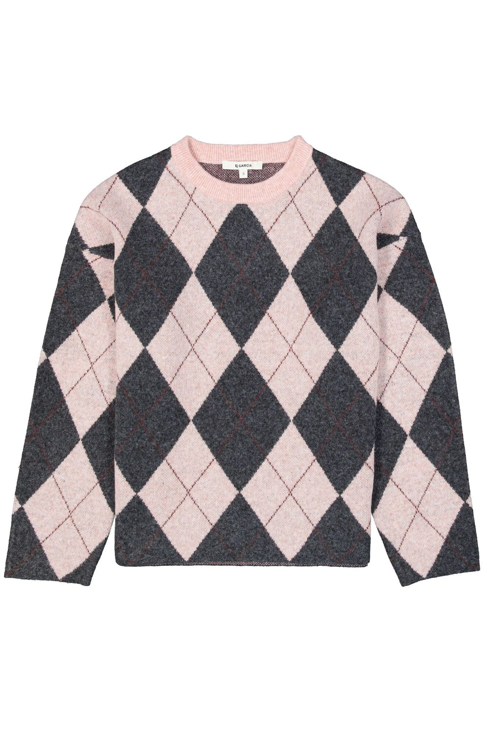 Garcia woman V260241 trui dames roze dessin