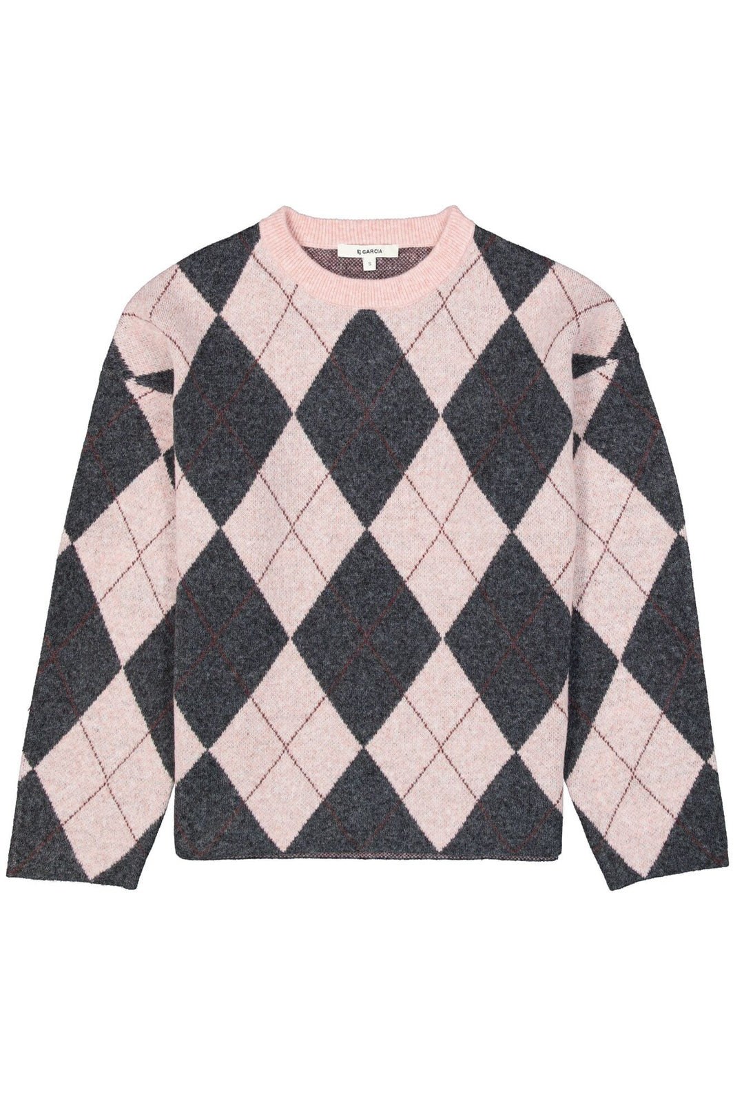 Garcia woman V260241 trui dames roze dessin