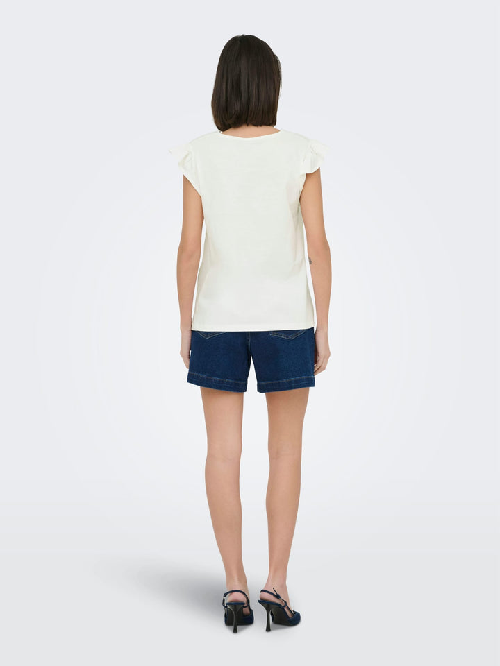 Jacqueline de Yong Ysta top off-white – dames