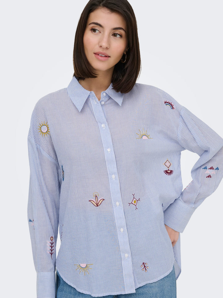 Jacqueline de Yong blouse wit dessin – dames