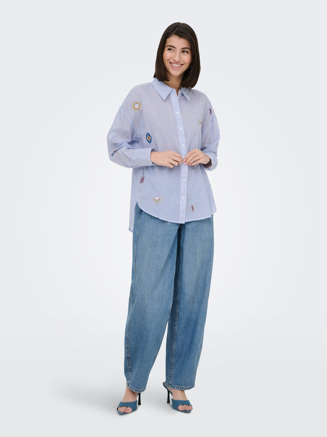 Jacqueline de Yong blouse wit dessin – dames