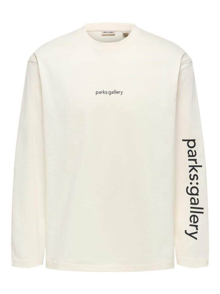 ONLY & SONS 22039981 Fred t-shirt l/m ecru – heren