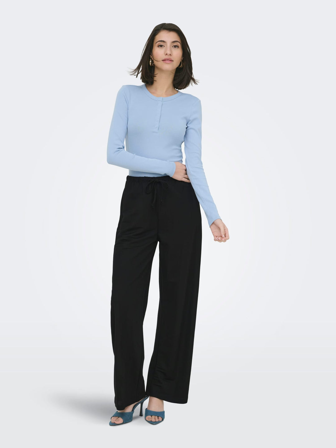 Jacqueline de Yong Leslie lange broek zwart – dames - L32
