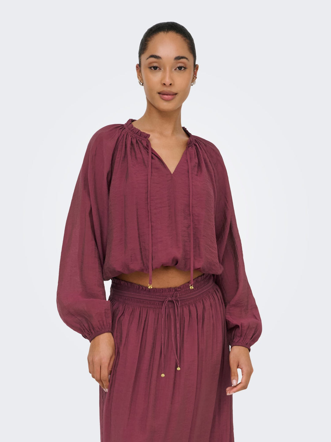 Jacqueline de Yong JDYPAIGE L/S Top steenrood – dames