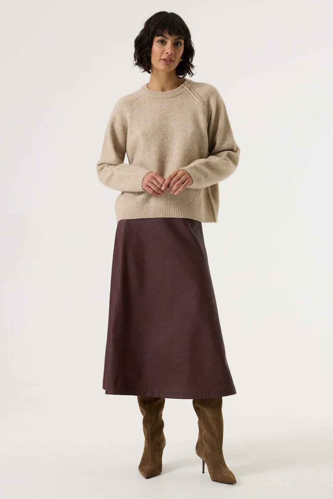 Garcia woman V260240 trui dames zand