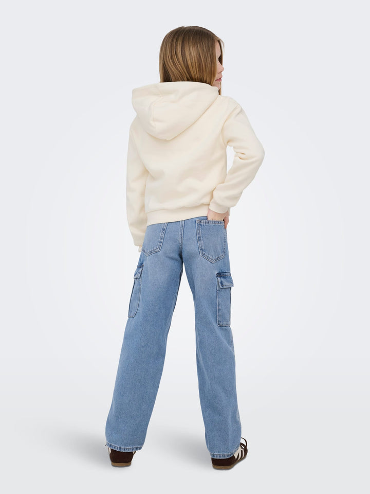 Kids Only Harmony lange broek meisjes – blue denim