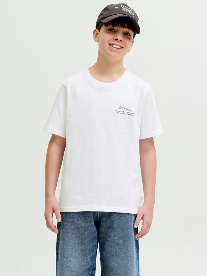 Jack & Jones Kids T-shirt Montauk – jongens - Off-white