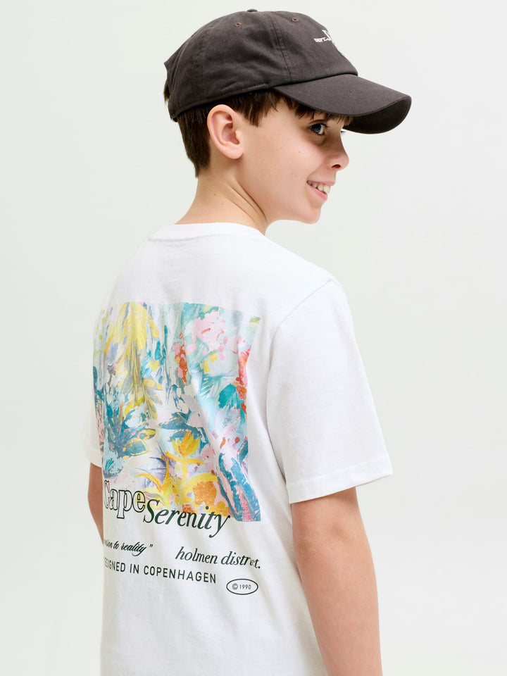 Jack & Jones Kids T-shirt Montauk – jongens - Off-white