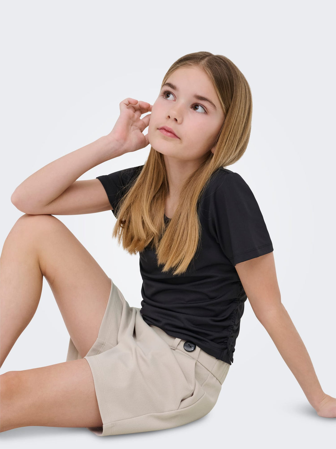 Kids Only Geggo shorts beige – meisjes