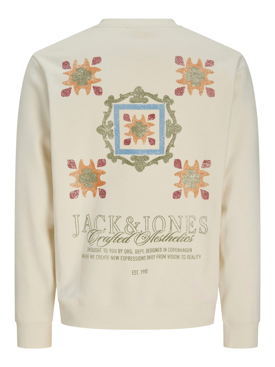 Jack & Jones Bleecker sweater off-white – heren