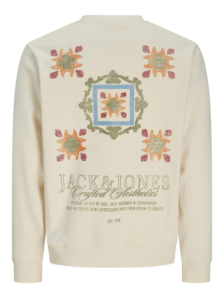 Jack & Jones Bleecker sweater off-white – heren