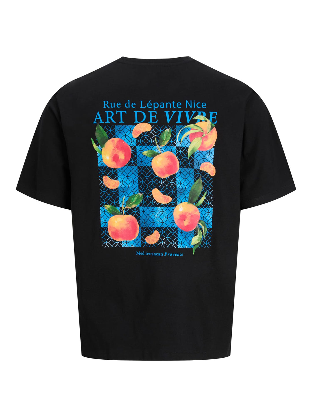 Jack & Jones JJLEMON TEE SS CREW NECK zwart – heren