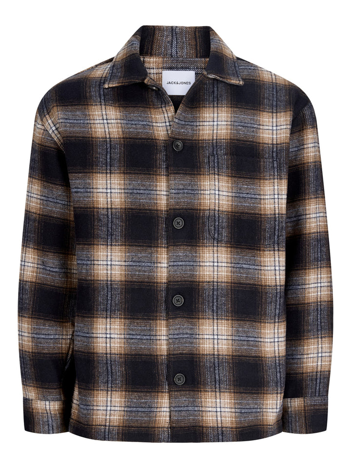 Jack &amp; Jones 12300017 Soho overhemd l/m blauw dessin
