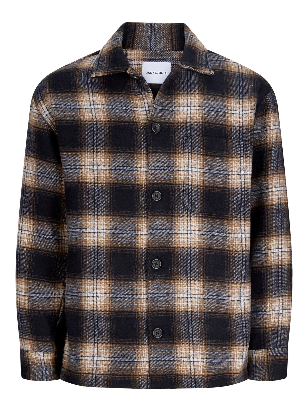 Jack & Jones 12300017 Soho overhemd l/m heren – blauw dessin