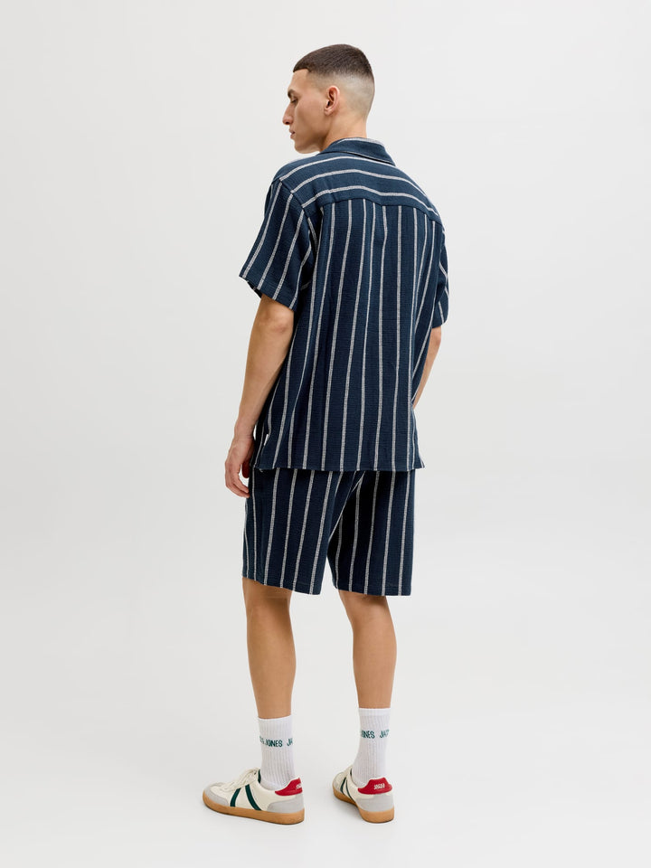 Jack &amp; Jones 12274413 jaiden short heren blauw dessin