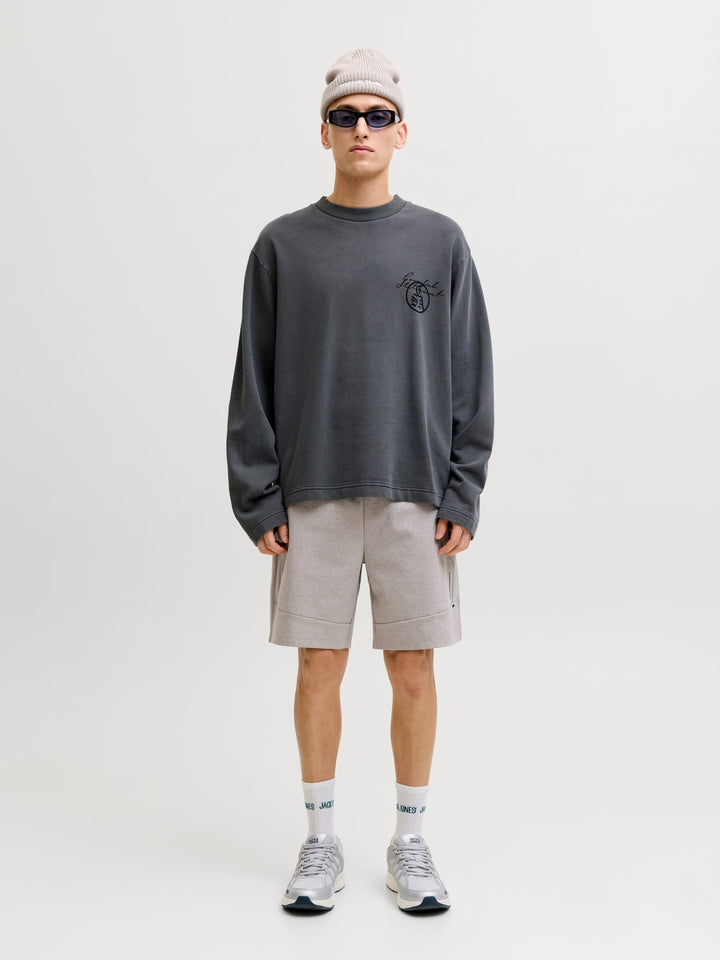 Jack & Jones Gordon sweatshorts lichtgrijs – heren