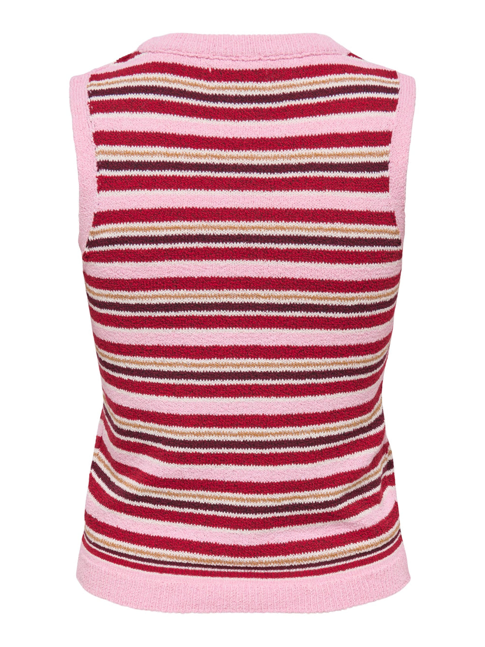 Jacqueline de Yong Yuna gebreide top roze dessin – dames
