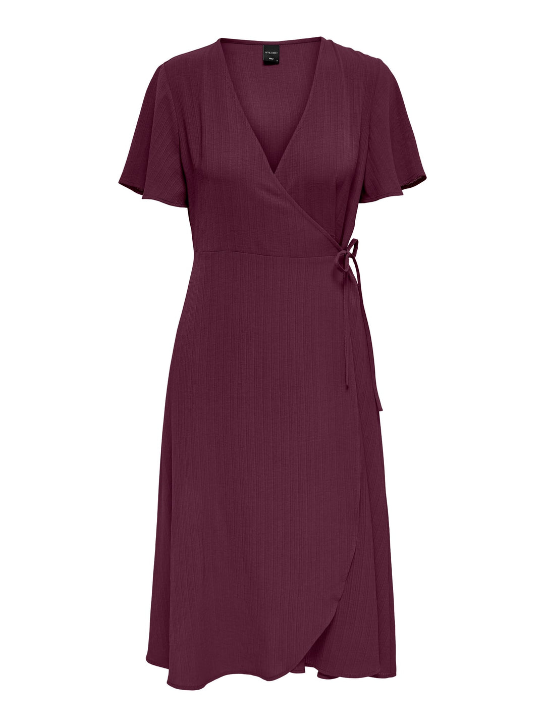 Only ONLCALI LIFE S/S WRAP DRESS fuchsia – dames jurk